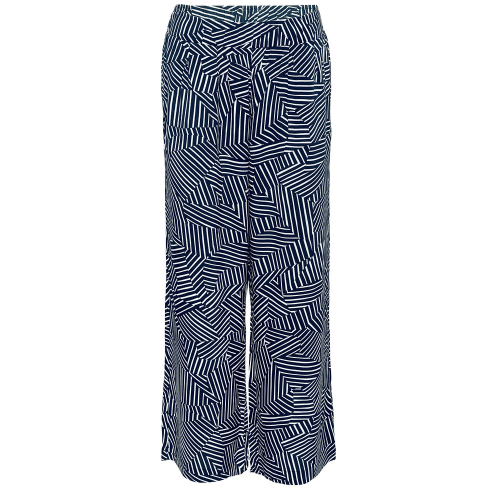 Miniaturbild: Hose MALOU STRIPE MEMORY von LIVING CRAFTS aus LENZING-ECOVERO