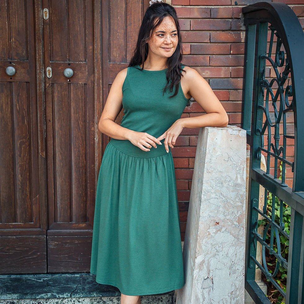 Miniaturbild: Kleid ROSE von LIVING CRAFTS aus Bio-Baumwolle und Bamubsviskose