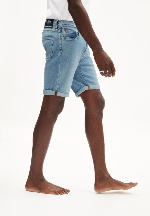 Miniaturbild: Shorts NAAILO HEMP MINERAL BLUE aus Biobaumwoll-Hanfmix