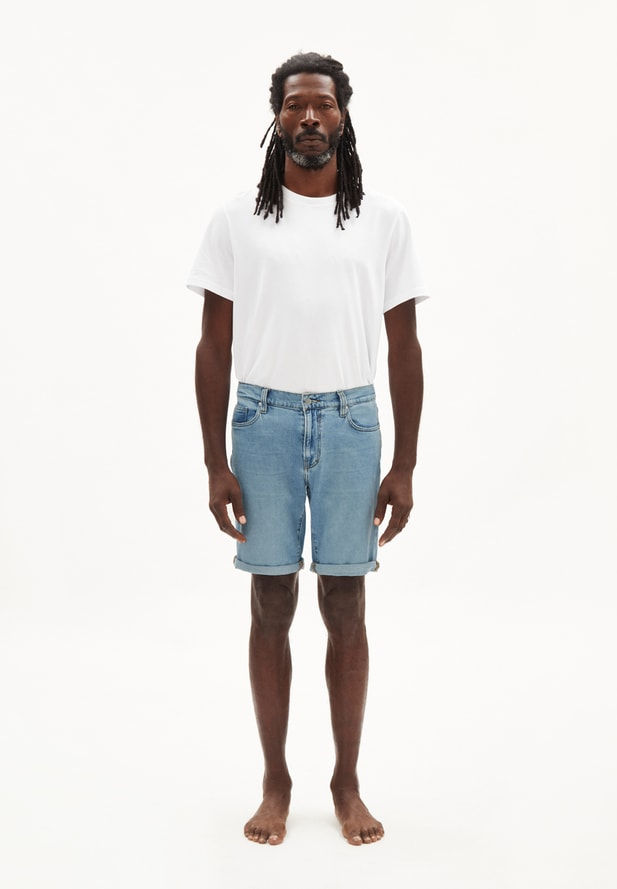 Miniaturbild: Shorts NAAILO HEMP MINERAL BLUE aus Biobaumwoll-Hanfmix