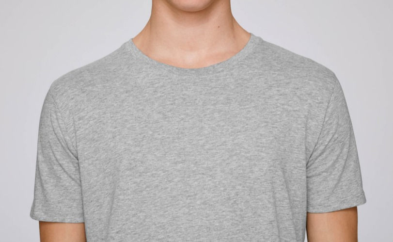 Miniaturbild: T-Shirt Herren - Grau aus reiner Bio-Baumwolle