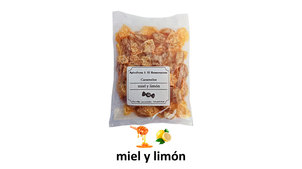 Caramelos miel y limón (100g)
