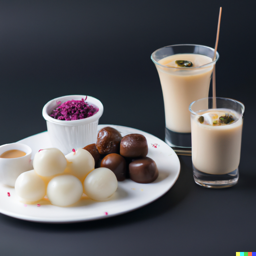 Arranged Food and Objects