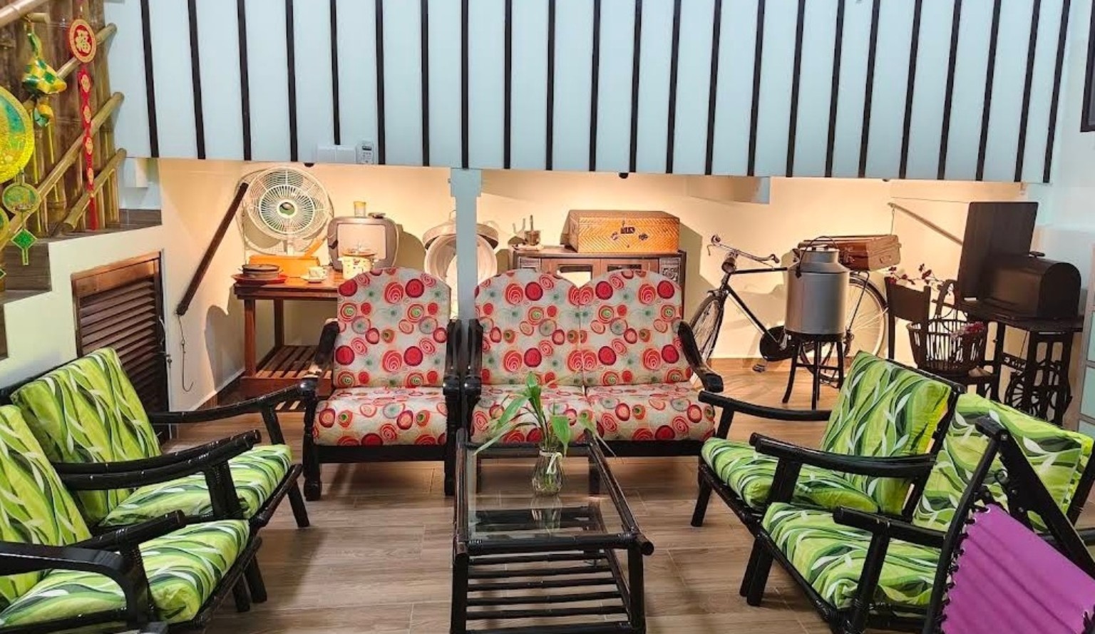 Potai Farmstay Main Villa lounge common area FELDA Bukit Rokan Gemencheh