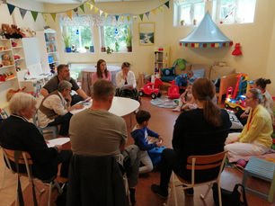 Gemenskap för ukrainare på flykt