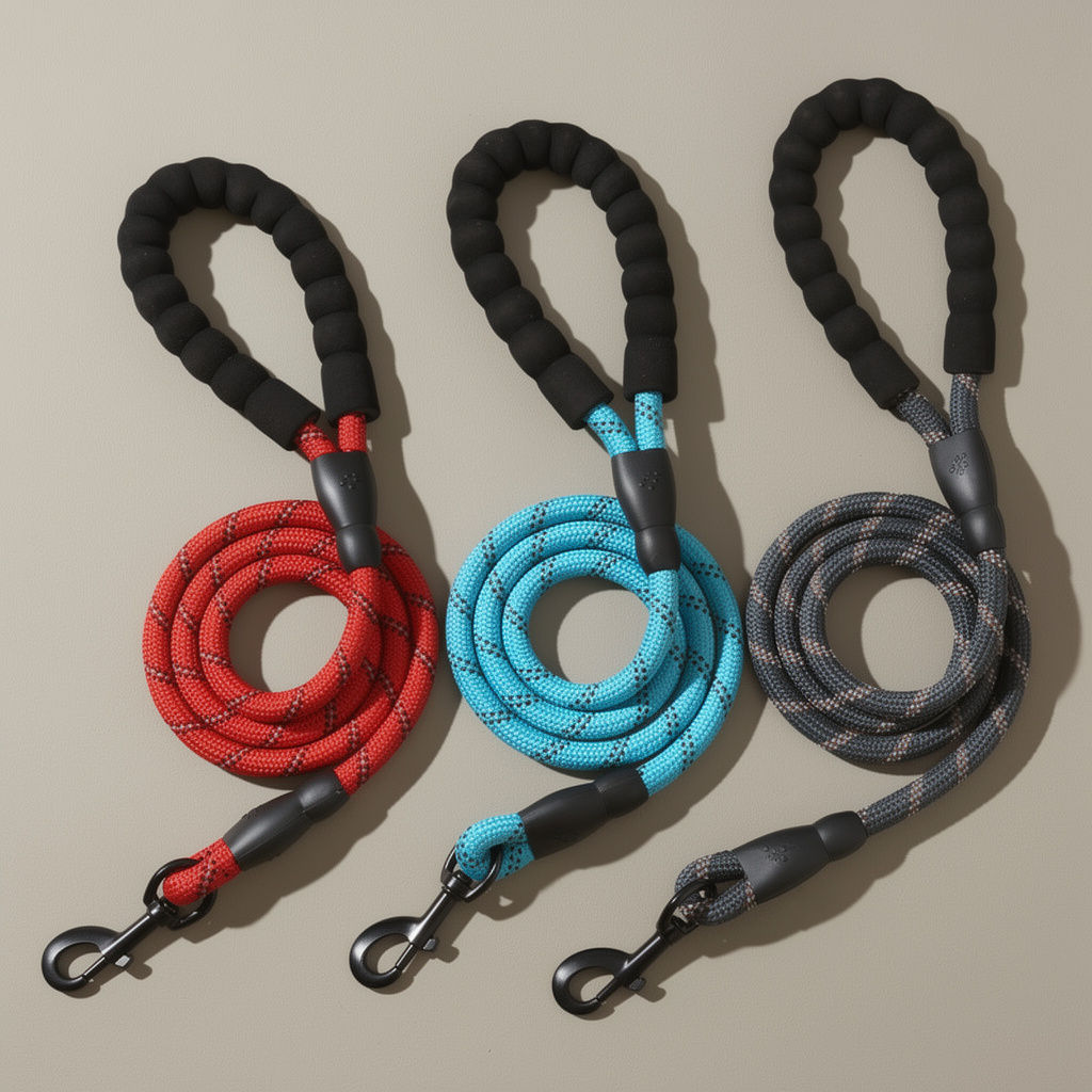 1.5M Reflective Dog Leash with Padded Handle