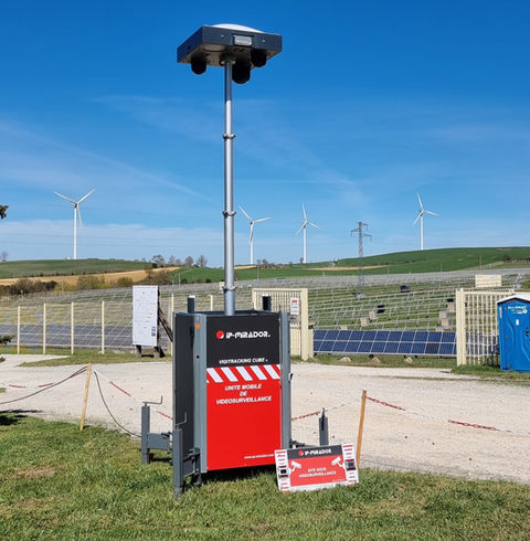 Vidéosurveillance photovoltaique.