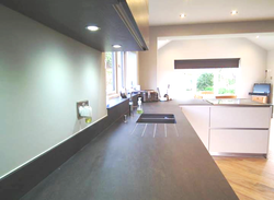 black quartz kitchen worktop in London  (2)