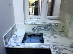 Arabescato marble kitchen worktop in London  (6)