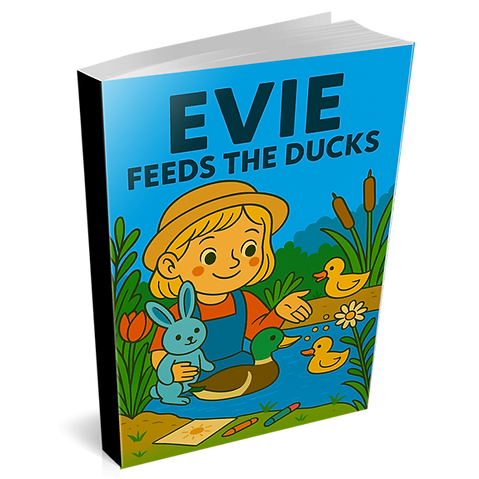 Evie Feeds The Ducks Quacks, crumbs, and waddling fun on a sunny day by the pond!