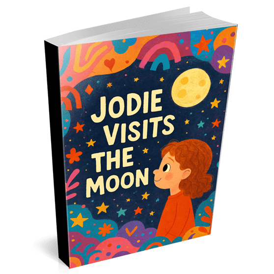 Jodie Visits The Moon  A bedtime blast-off to dreams beyond the stars.