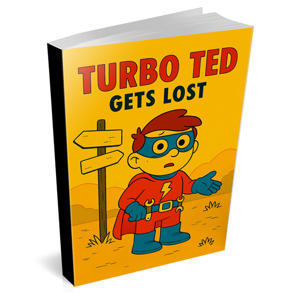 Turbo Ted Gets Lost A twist, a turn… and a compass to guide the hero home!