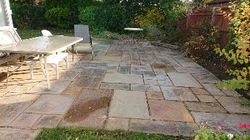 Patio cleaned
