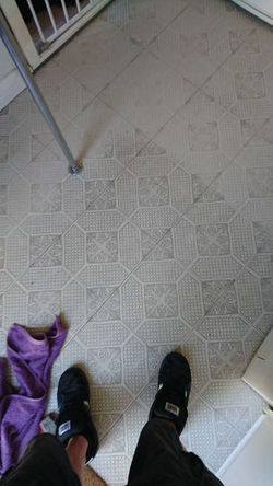 Tiled floor part complete