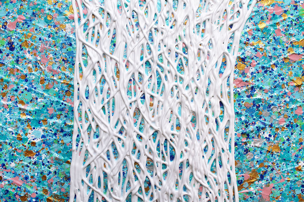 Thumbnail: SOLD - Tree - Coastal Swirls Textured Abstract - 61cm x 76cm