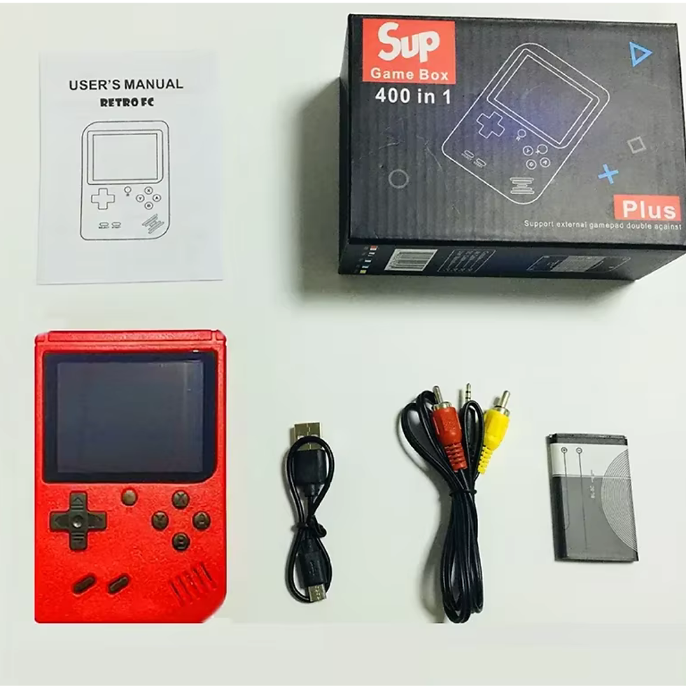 Miniatura: Juegos clásicos Retro para niños, Mini consola de juegos portátil, 400 juegos