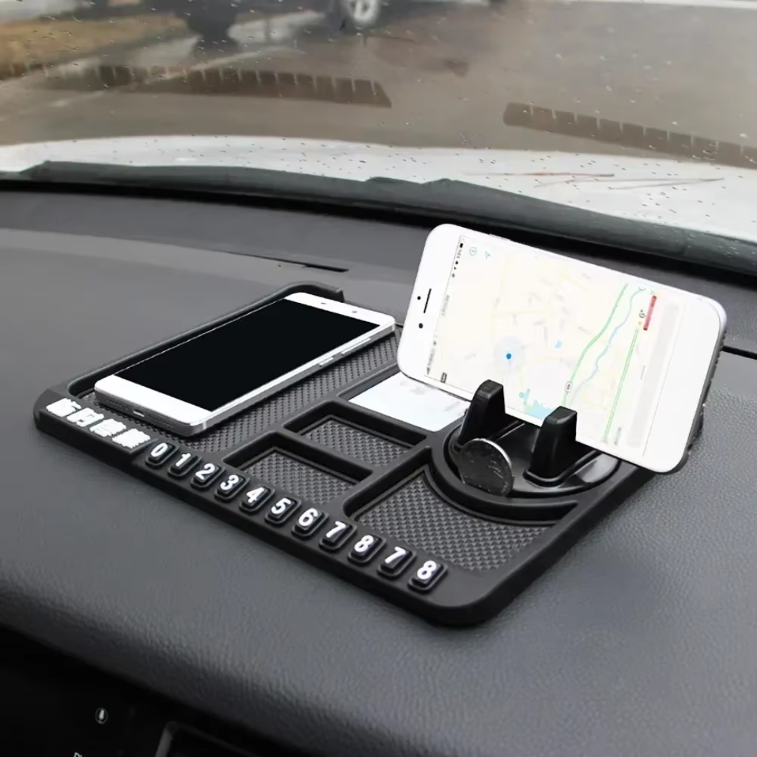 Alfombrilla Antideslizante Multifuncional para Coche, Soporte para Teléfono