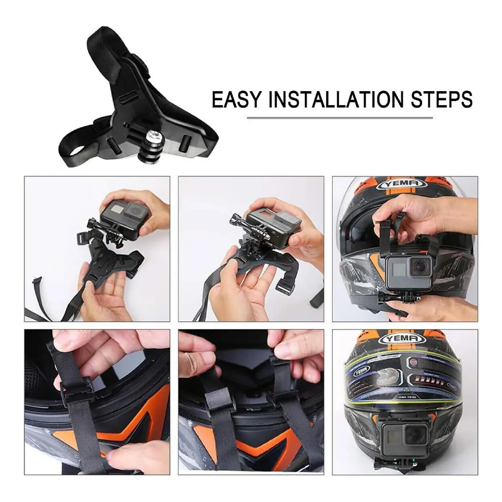 Miniatura: Soporte de teléfono para casco de motocicleta, soporte para GoPro Hero 12 10 9 8