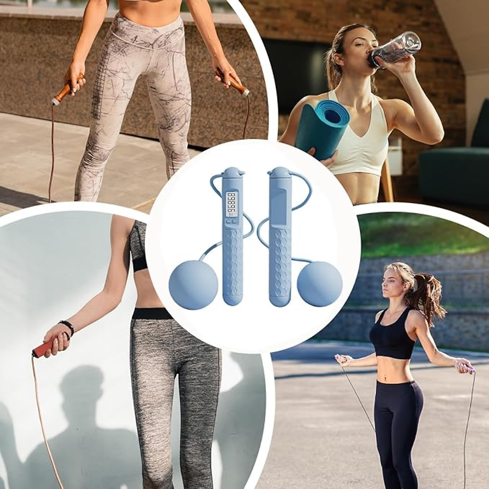 Miniatura: Cuerda Inteligente para saltar ponderada inalámbrica para entrenamiento físico