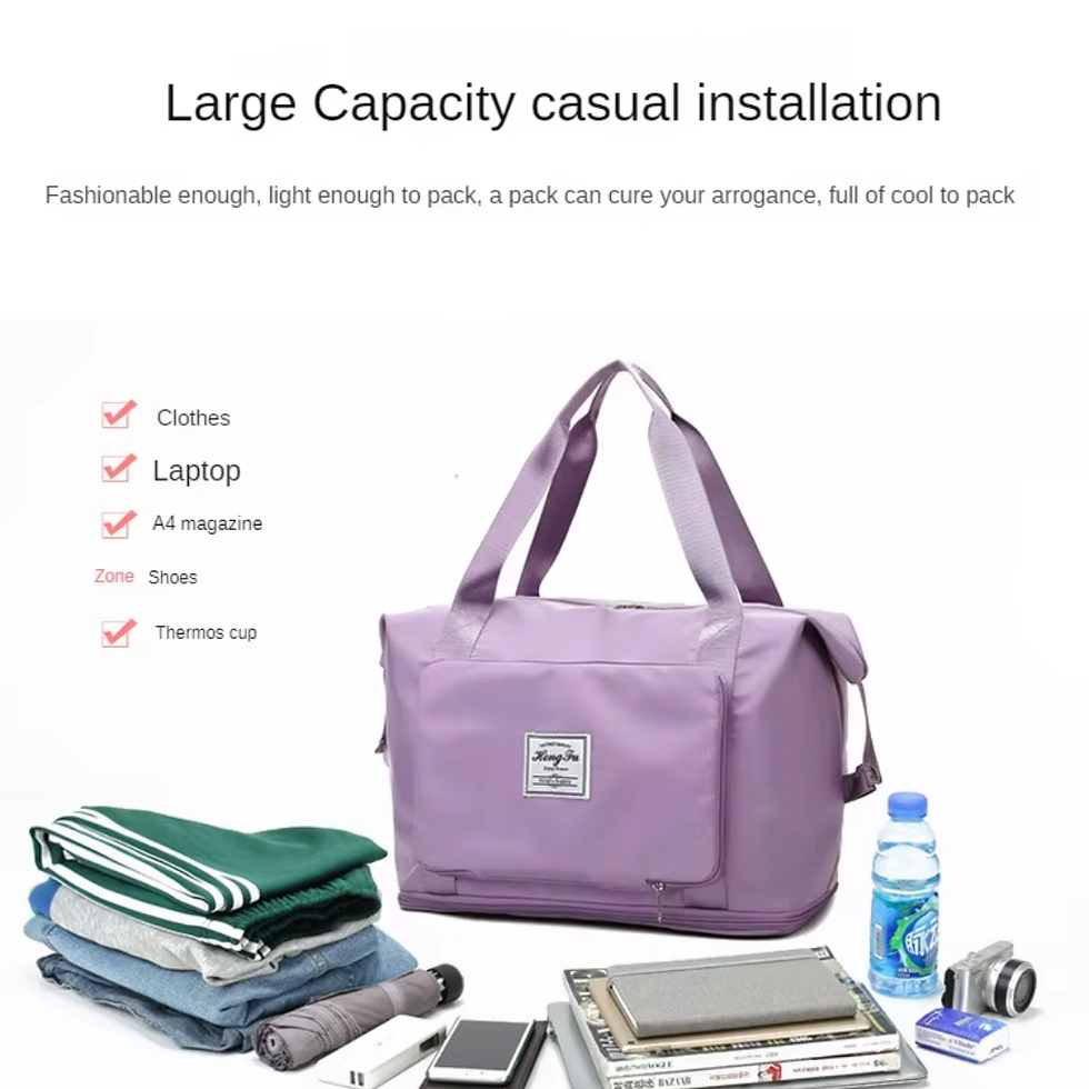 Miniatura: Bolso Viajero Expandible Impermeable Premium 2026