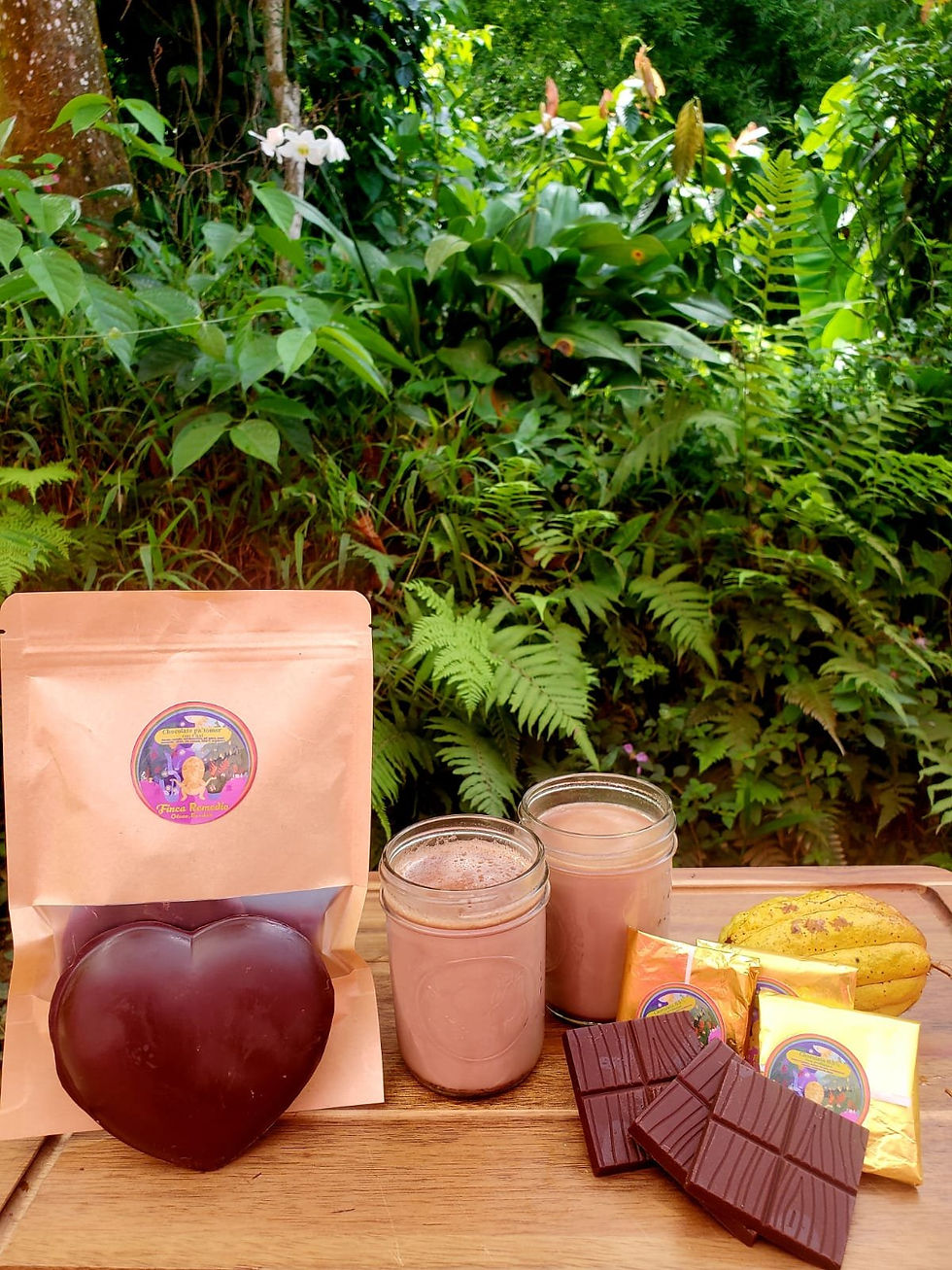 Cacao y chocolate de la finca