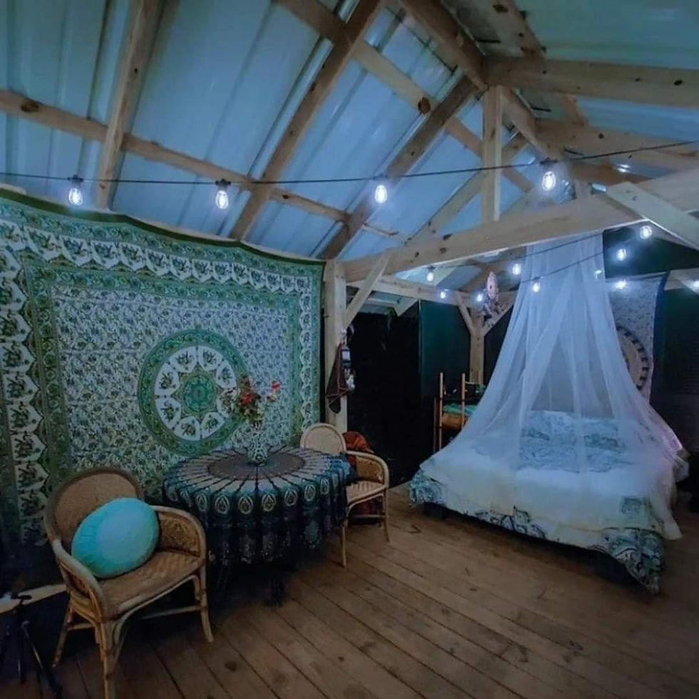 Interior del Bohío