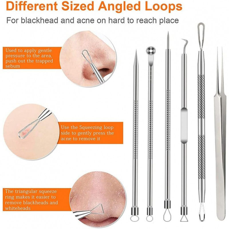 Thumbnail: 6-Piece Blackhead & Blemish Removal Tool Kit