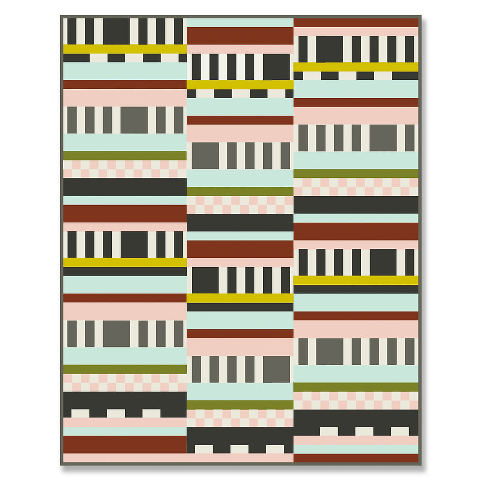 Thumbnail: Detail pic from the Traditional Curved and Striped Piecing video workshop by craft expert Heather Black