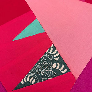Graphic promoting the CraftyMonkies Online Interactive Workshop with Nicholas Ball: Triangles!