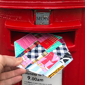 Cover pic of the Chris English video workshop from the CraftyMonkies Modern Improv Quilting Video Series!