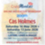 Saturday 16 May & Saturday 13 June 2026: 2 x Online Workshops (Layers, Lines and Image)!