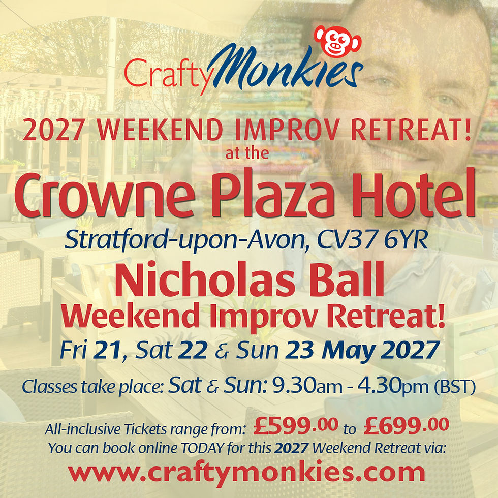 Friday 21 - Sunday 23 May 2027: Weekend Craft Retreat with Nicholas Ball Stratford-upon-Avon