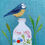 Thumbnail: Detail pic of Blue Tit on a Milk Bottle from the Cathy Emmott workshop