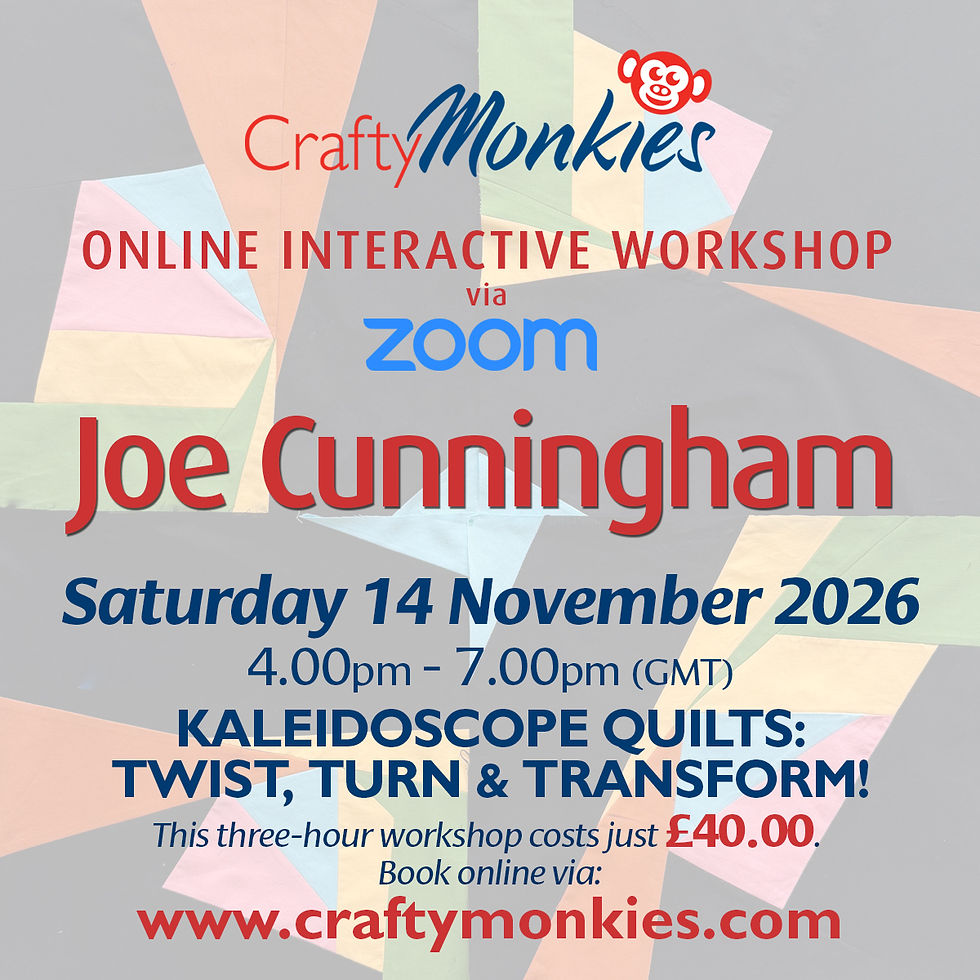 Saturday 14 November 2026: Online Workshop: Kaleidoscope - Twist, Turn & Transform!