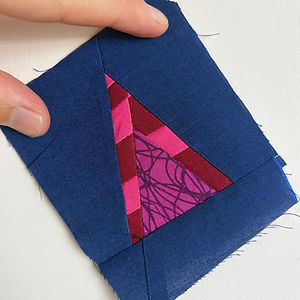 Graphic promoting the CraftyMonkies Online Interactive Workshop with Nicholas Ball: Triangles!