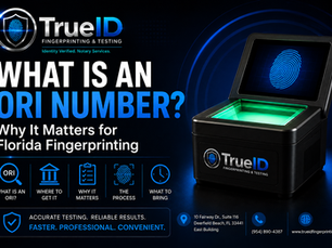 What is an ORI Number and Why Do I Need One for Florida Fingerprinting?