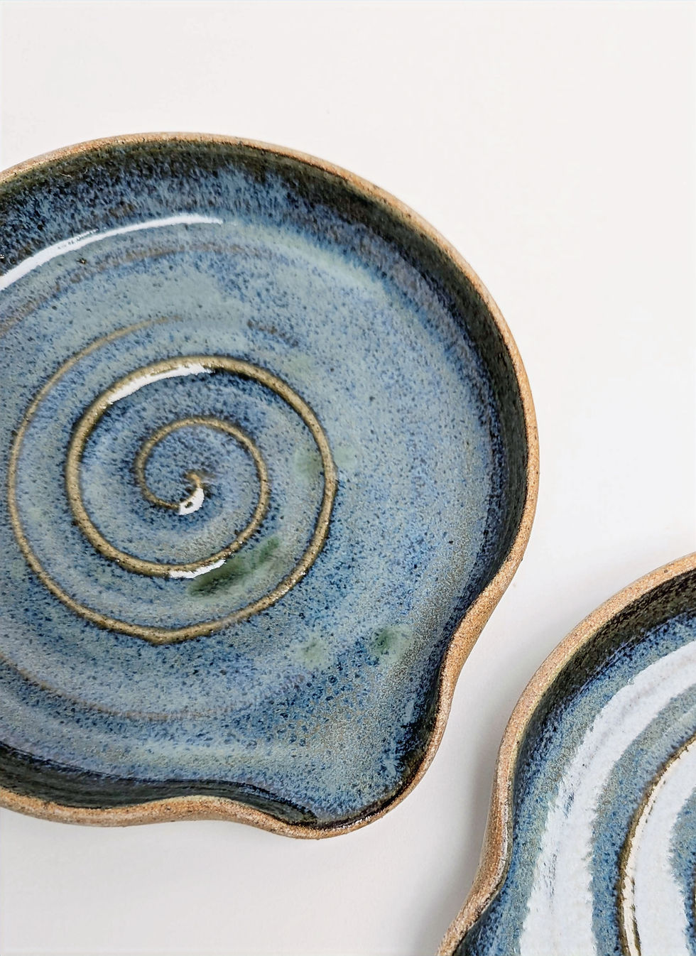 Thumbnail: Handmade ceramic spoon rest blue