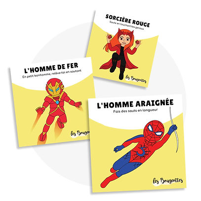 Cartes d’apprentissage - Super-héros