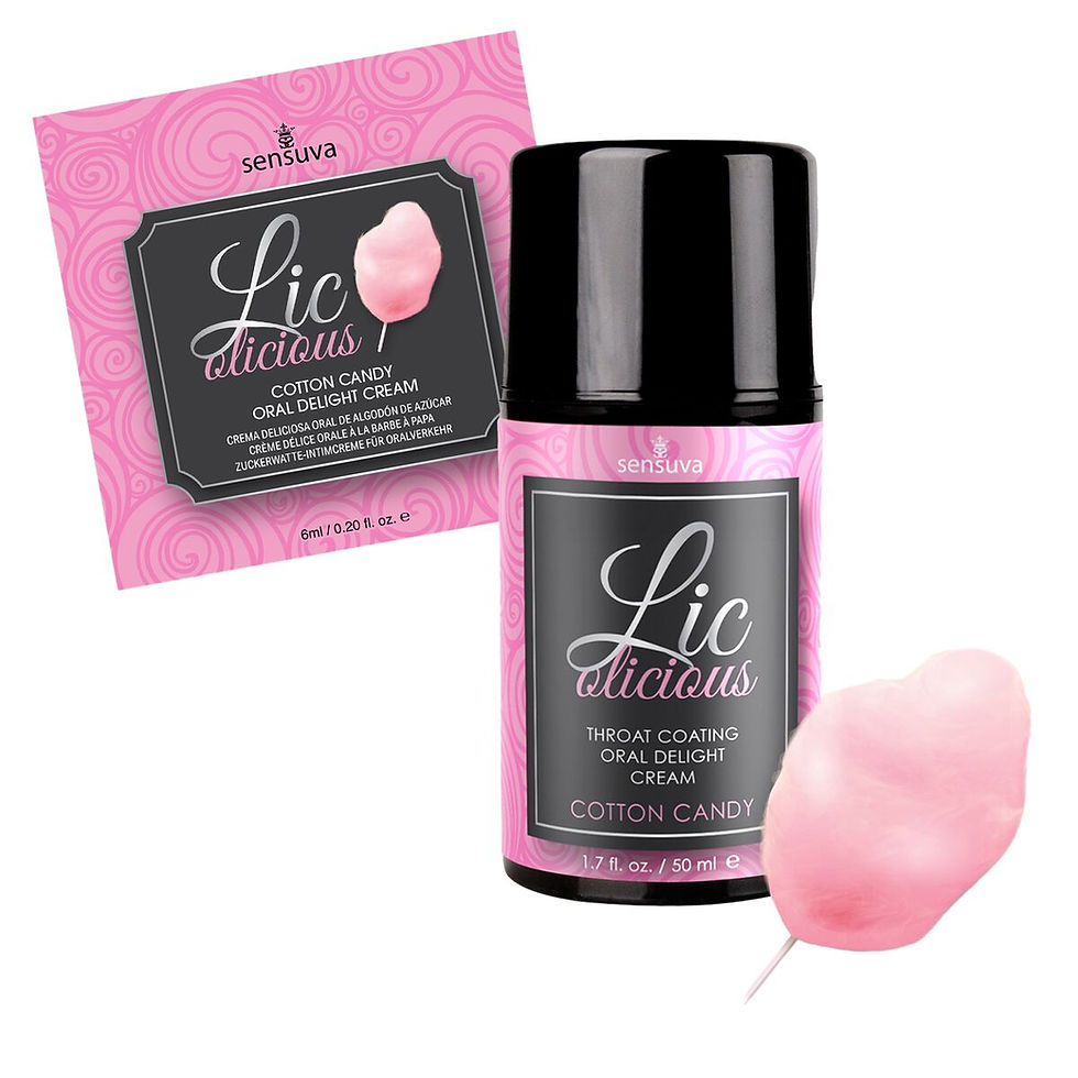 Miniature : Lubrifiant aromatisé Sensuva Coton de sucre 6 ml