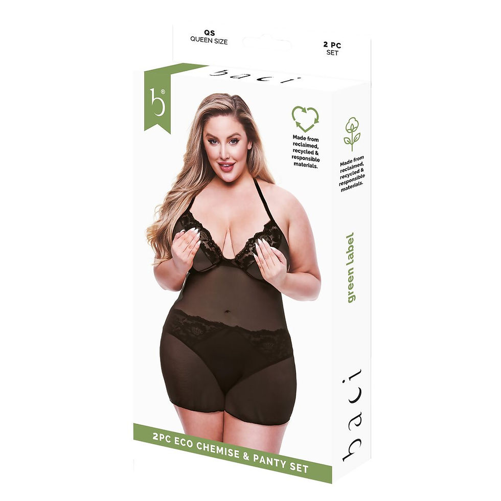 Miniature : Ensemble de Lingerie Baci Lingerie Noir (Queen size)