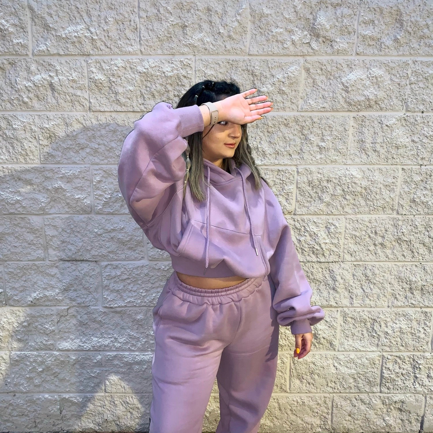 Lilac Cozy Bunny Sweatsuit Bottoms