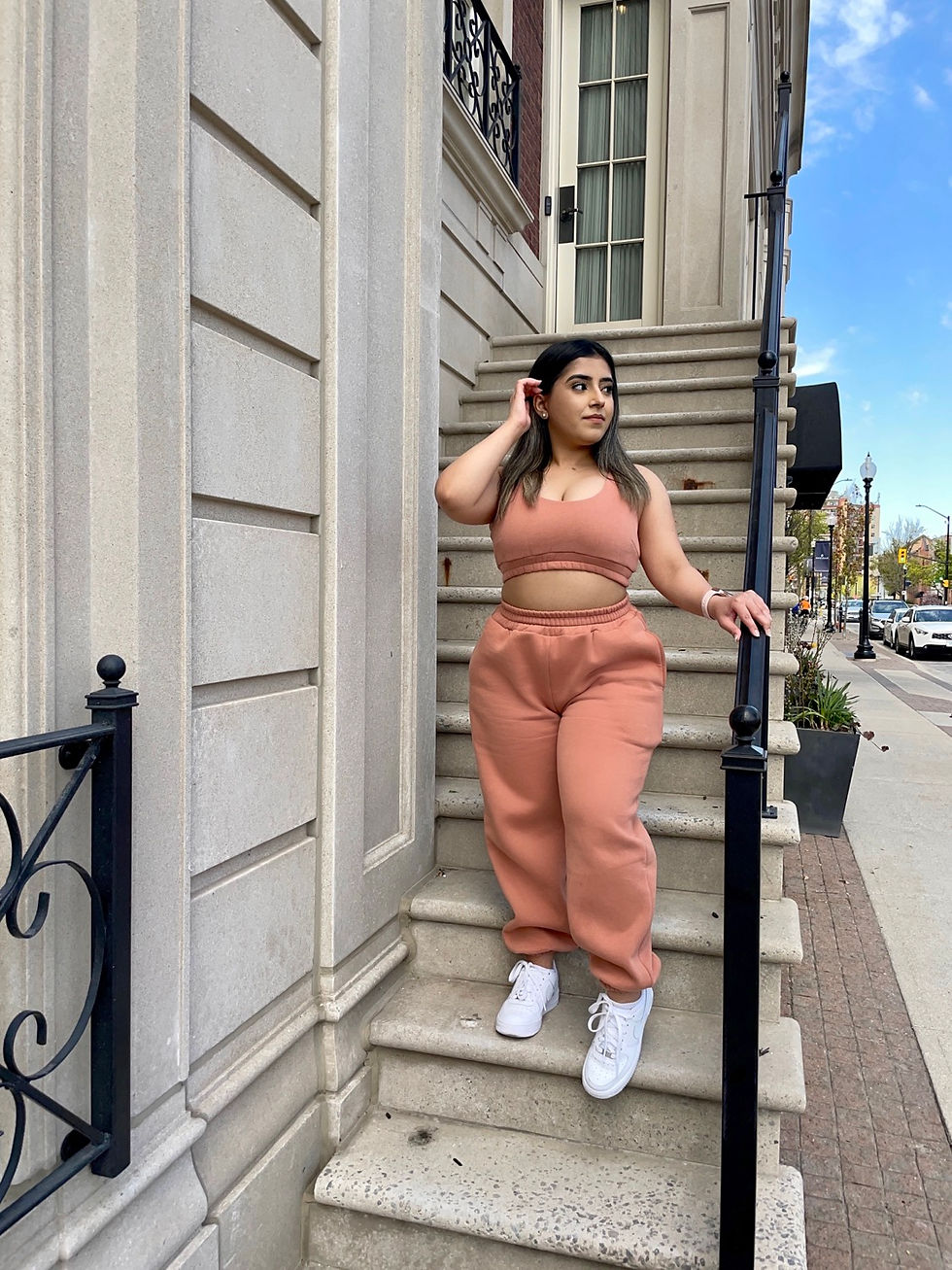 Thumbnail: Dusty Mauve Cozy Bunny Sweat Bra