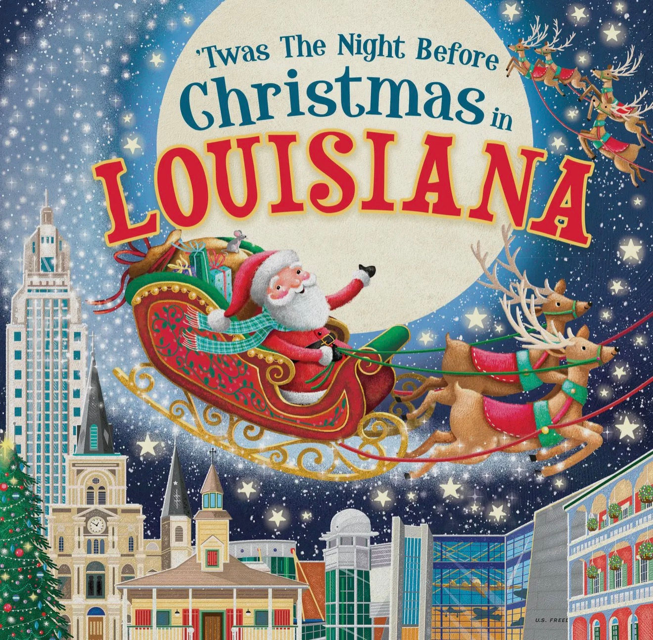 ’Twas the Night Before Christmas in Louisiana – Hardcover Picture Book