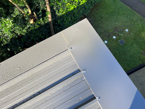 New Metal Roof Flashing