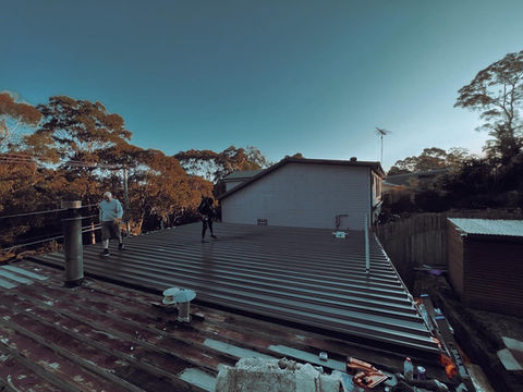 Roof Being Replaced