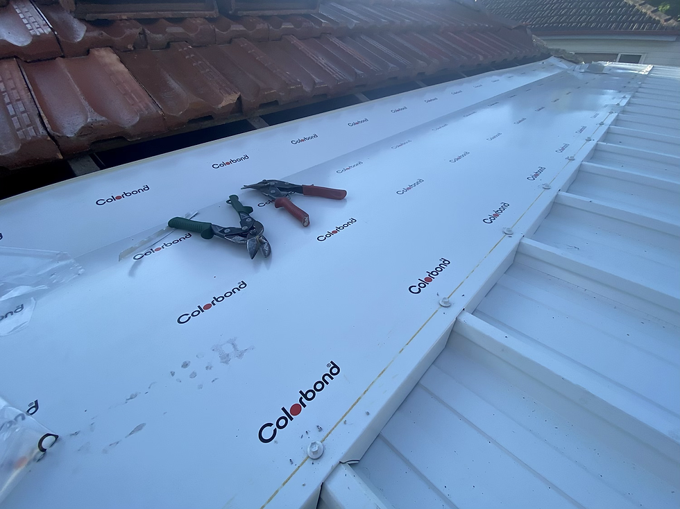 Metal Roof Flashing Installed In Mosman