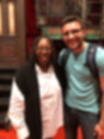 With Whoopi Goldberg after A Bronx Tale