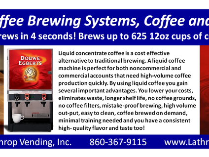 Liquid Coffee Brewing System, Coffee & Services