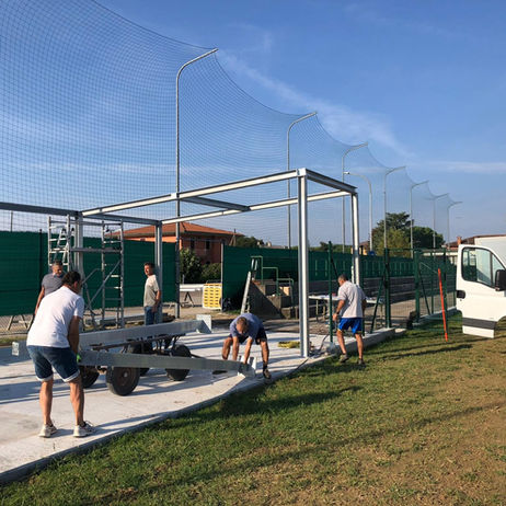 Proseguono i lavori del locale adibito a uso conviviale