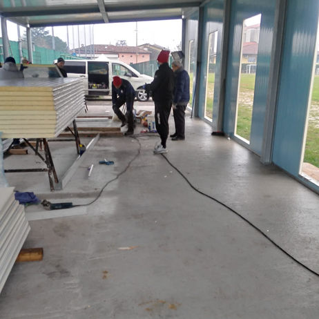 Proseguono i lavori del locale adibito a uso conviviale  